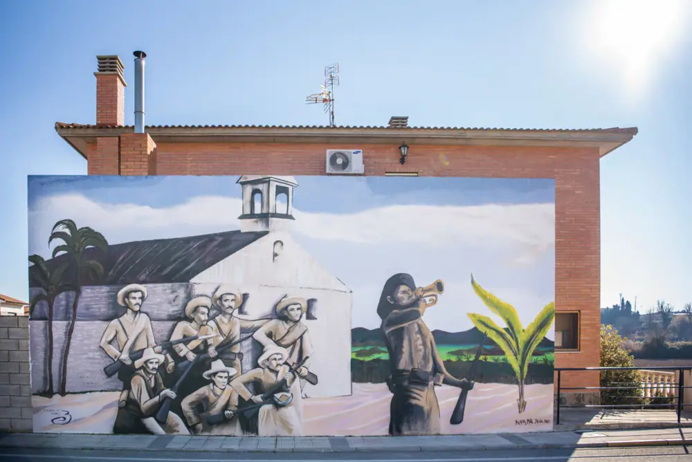 Imagen de «Mural de Mallén, «Los Últimos de Filipinas»»