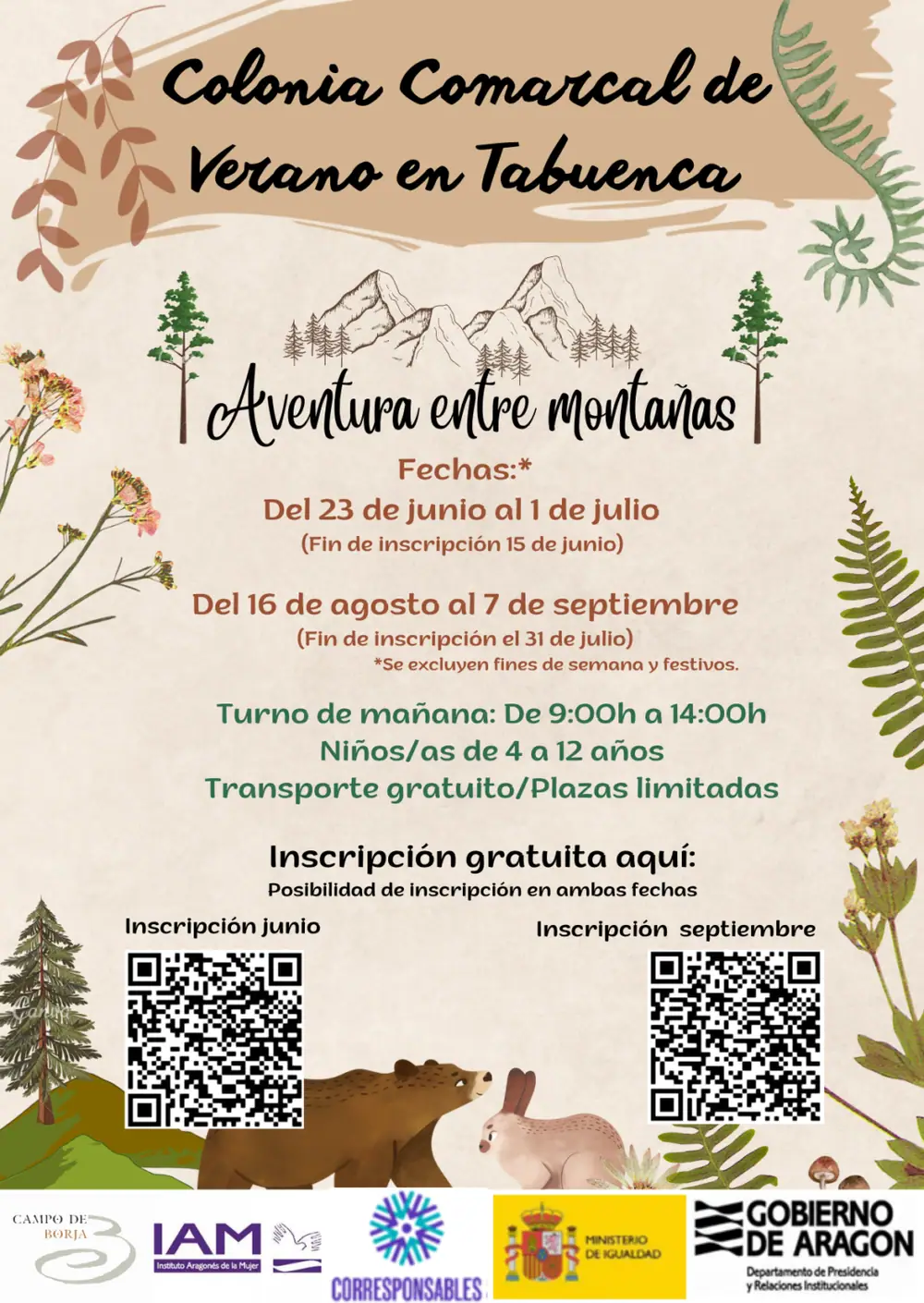 Imagen de «Colonia comarca de verano 2022 en Tabuenca»