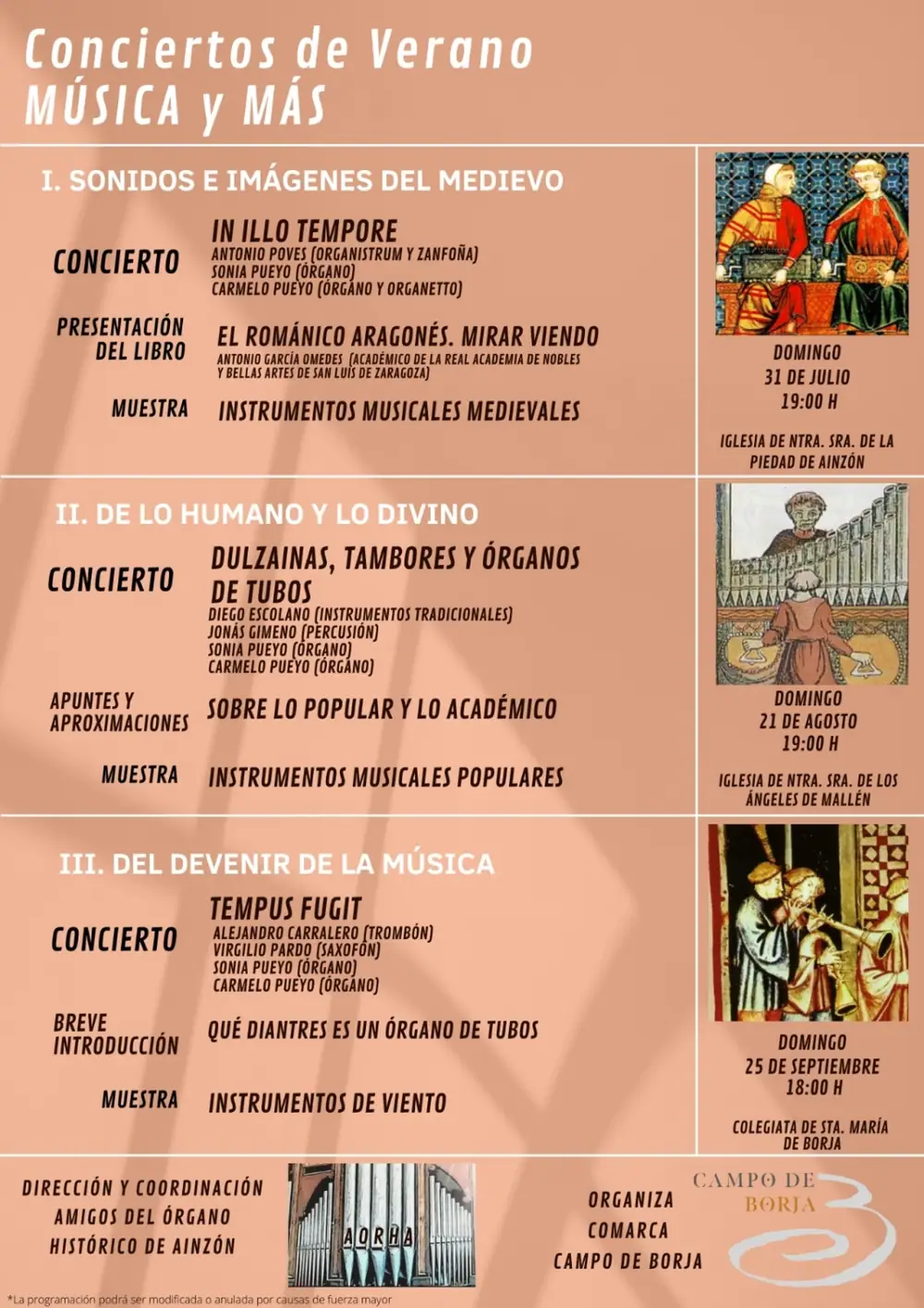 Imagen de «Conciertos de Verano, MÚSICA y MÁS»