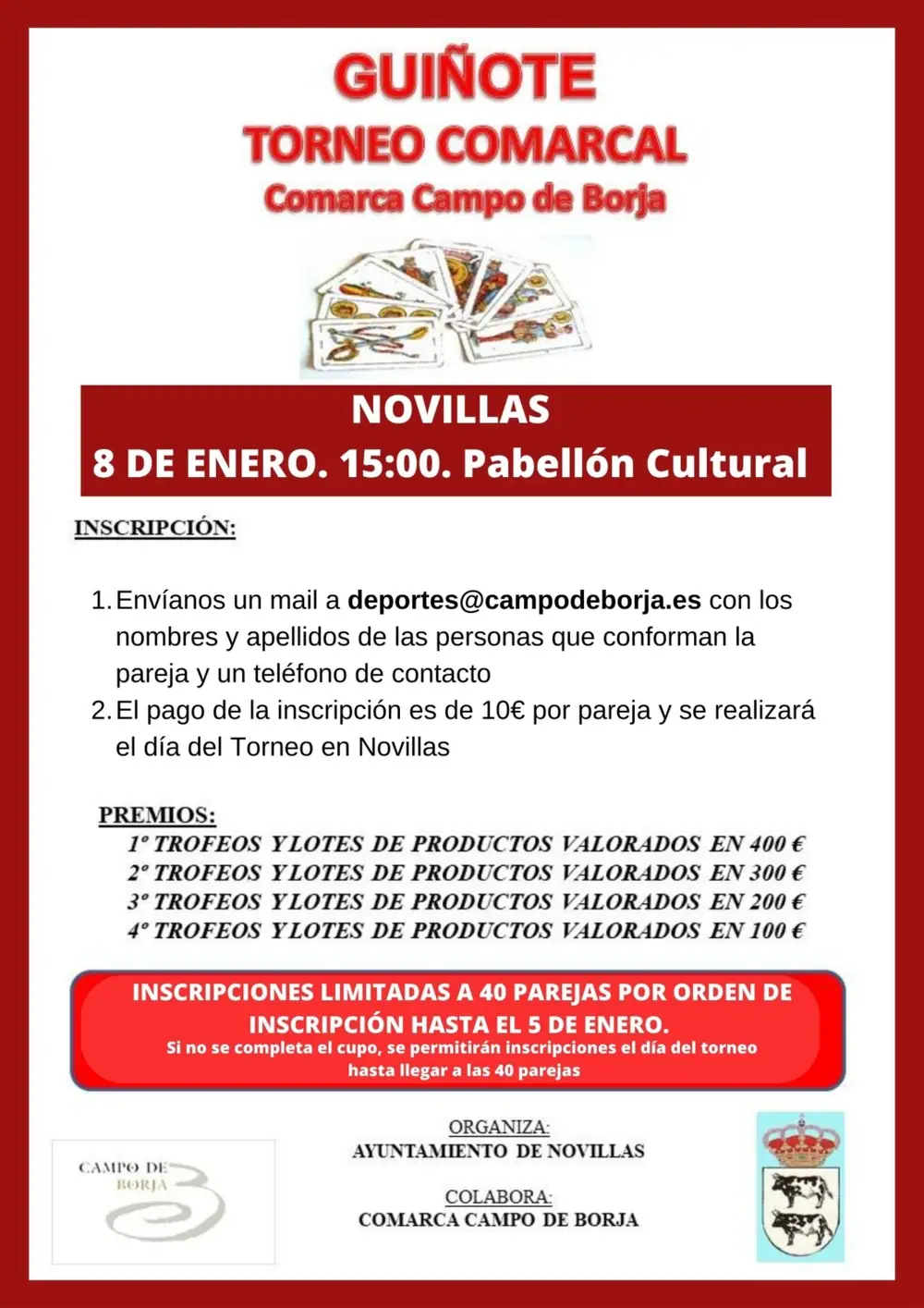 Imagen de «Torneo comarcal de Guiñote Campo de Borja»