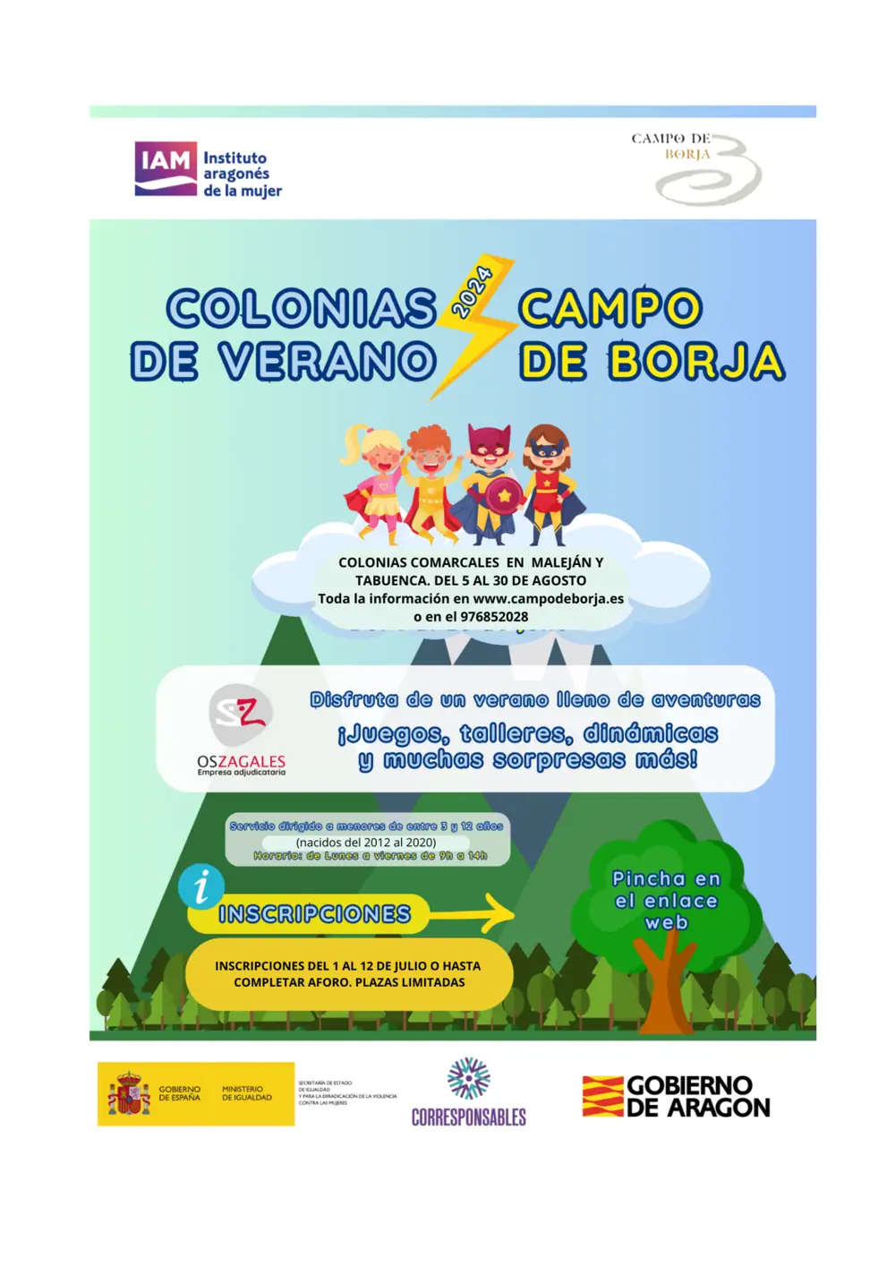 Imagen de «Colonias comarcales en Maleján y Tabuenca. Del 5 al 30 de agosto 2024»