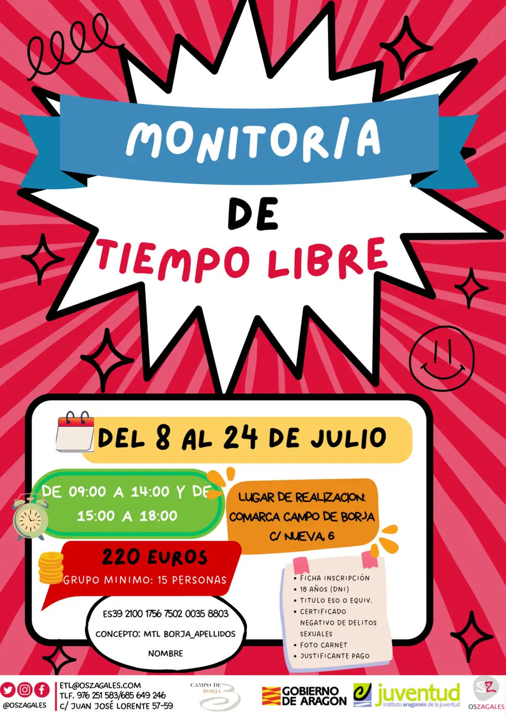Imagen de «Curso de Monitor de Tiempo Libre. Verano 2024»