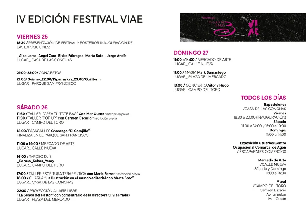 Imagen de «Festival VIAE. IV Festival de Arte Joven Comarca Campo de Borja»